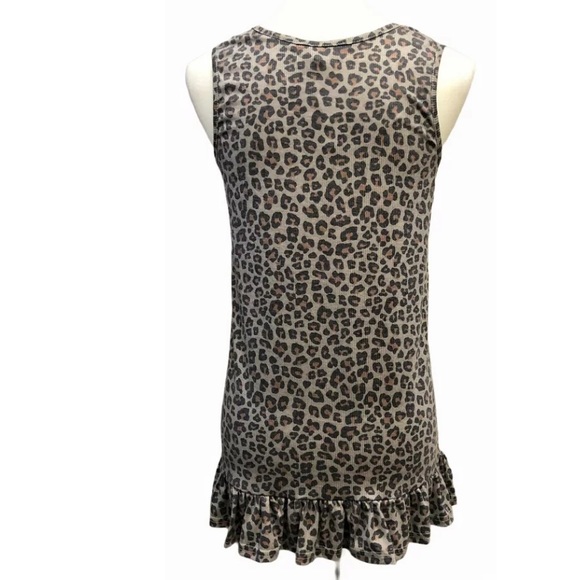 Entro Womens Leopard Print Sleeveless Knit Top - Picture 5 of 12